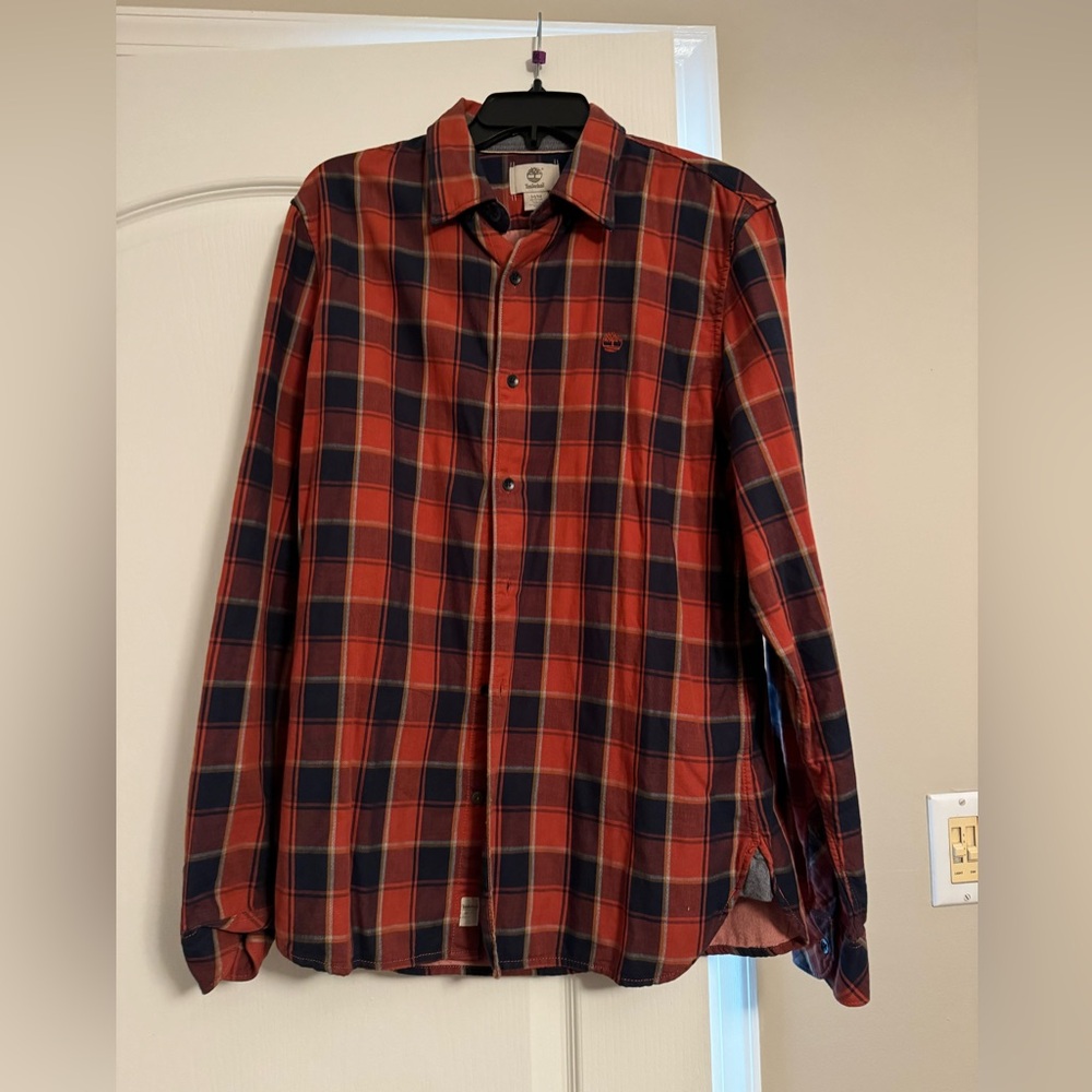 Men’s Timberland button down shirt- size Medium slim fit
